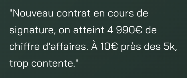Témoignage client